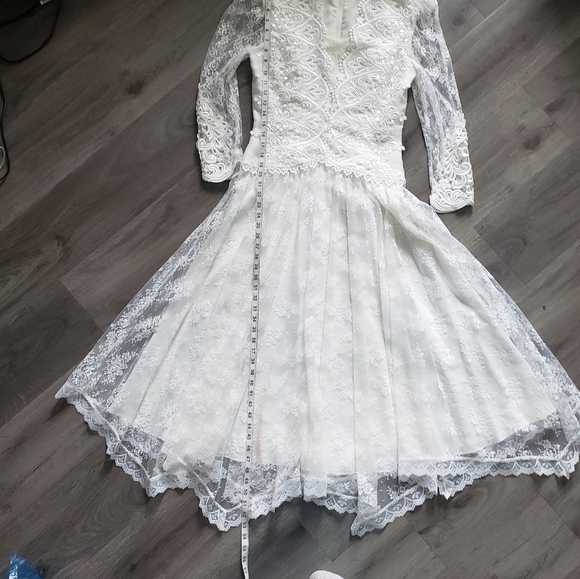 Jessica Mcclintock Gunne Sax Vintage Wedding Dress - Picture 14 of 16